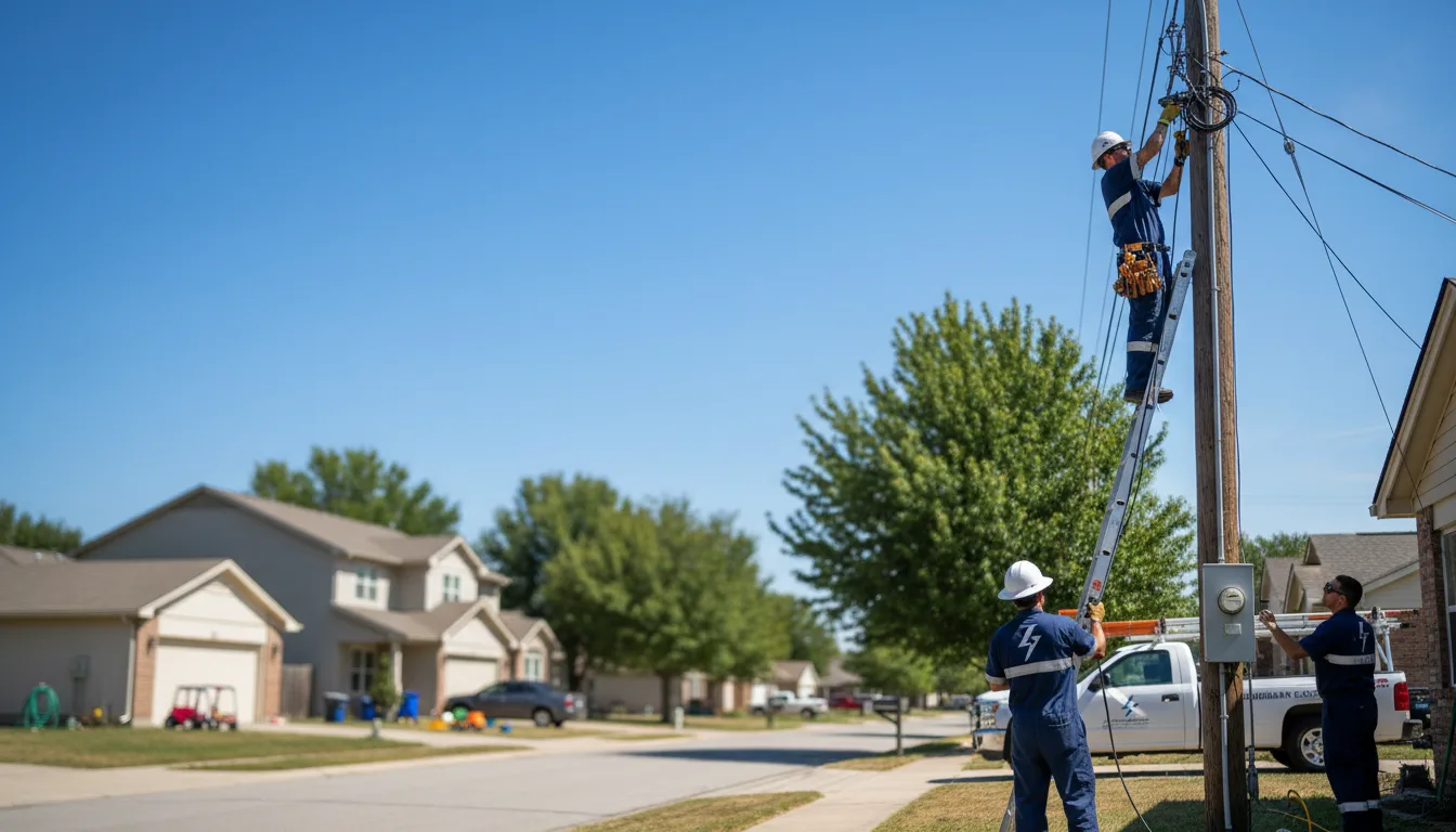 Residential electrician providing installation services in Grafton, IA
